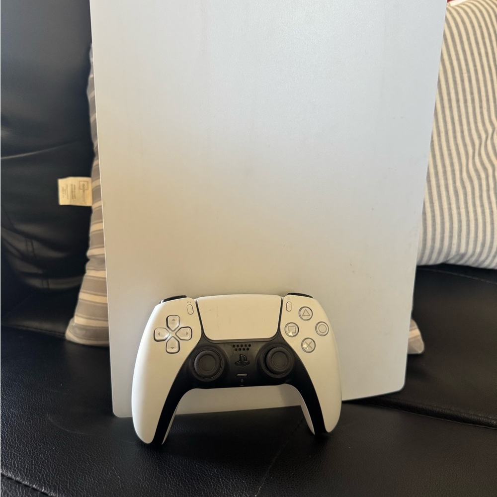 Sony White and Black PlayStation 5 Console with DualSense Controller